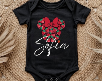 Strawberry My First Disney Trip Toddler Shirt, First Disney Trip Kids T-Shirt, Disney Family Trip Matching Minnie Mickey Shirt,