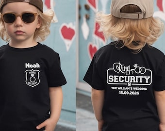 Custom Ring Security Shirt, Personalized Ring Bearer Shirt, Gift Ring Bearer Proposal Gift Ring Security Shirt, Ring Bearer Outfit Ring Dude