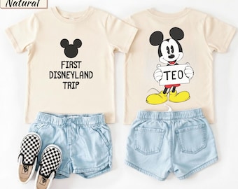 Kids Disney Shirt, My First Disney Trip Toddler Shirt, First Disney Trip Kids T-Shirt Disney Family Trip Matching Disney Minnie Mickey Shirt