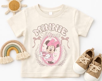 Retro Minnie Mouse Kids Shirts, Disney Magic Kingdom Toddlers Shirt, Minnie Mouse Trip Shirt, Family Vacation Shirt, Vintage Disney Shirt