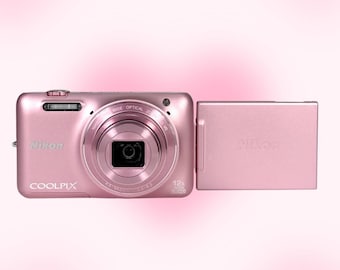 ¡Nikon CoolPix S6600! Cámara digital rosa RARA