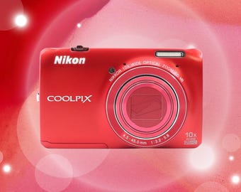 Cámara digital Nikon Coolpix S6300 roja