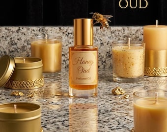 Honey Oud Perfume Oil- Sweet Woody Scent | Unisex Roll On Perfume | Alcohol Free