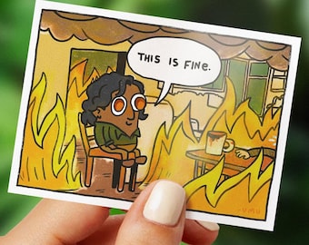This Is Fine - San Francisco 1973 | IWTV sticker | The Vampire Armand | gift idea