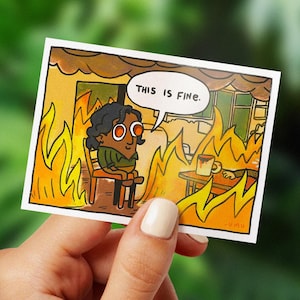 This Is Fine - San Francisco 1973 | Binnenvaartsticker | The Vampire Armand | cadeau-idee