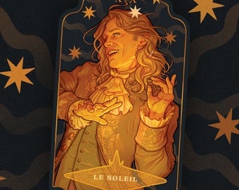 Lestat The Sun Tarot | IWTV matte mirror sticker | The Vampire Lestat | gift idea