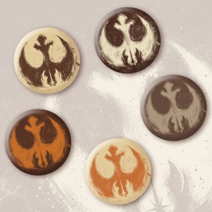 STAR WARS | Rebel Alliance | Jedi Order | 3/4 1,25&quot; Pins/Magnets
