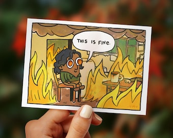 This Is Fine | IWTV miniprint | The Vampire Armand | gift idea
