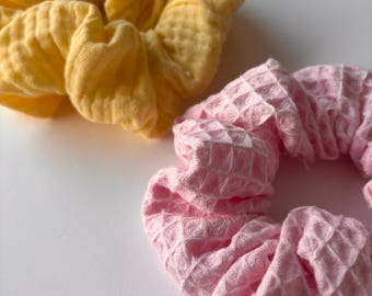 Haarelastiekje - Roze en geel