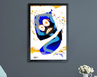 Mòstroso n° 148 – Peinture numérique originale, impression giclée, beaux-arts, art mural graffiti, signée à la main
