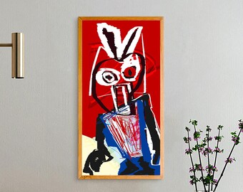 Mòstroso n° 052 – Peinture numérique originale, impression giclée, beaux-arts, art mural graffiti, signée à la main