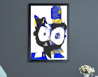 Mòstroso n° 101 – Peinture numérique originale, impression giclée, beaux-arts, art mural graffiti, signée à la main