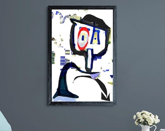 Mòstroso n° 151 – Peinture numérique originale, impression giclée, beaux-arts, art mural graffiti, signée à la main