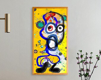 Mòstroso n° 056 – Peinture numérique originale, impression giclée, beaux-arts, art mural graffiti, signée à la main