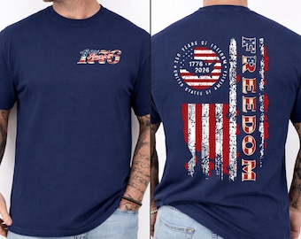 Chemise Amérique 250e anniversaire 1776-2026, chemise Amérique 250 ans, t-shirt patriotique drapeau des États-Unis, t-shirt fête de l'indépendance du 4 juillet,
