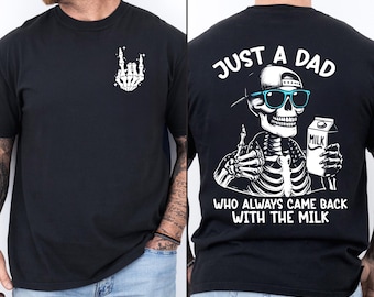 Chemise fiscale drôle de papa, cadeau drôle de papa pour la fête des pères, t-shirt de cadeau d'anniversaire de papa, cadeau de papa des enfants, cadeau de chemise de papa squelette