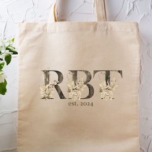 RBT Tote Bag Personalized Gift for ABA Therapist | ABA Therapy gift for behavioral technician, rbt cottagecore aesthetic tote bag
