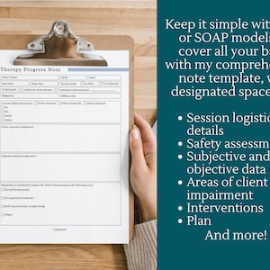Therapy Notes Templates | Progress Notes Templates, Private Practice ...