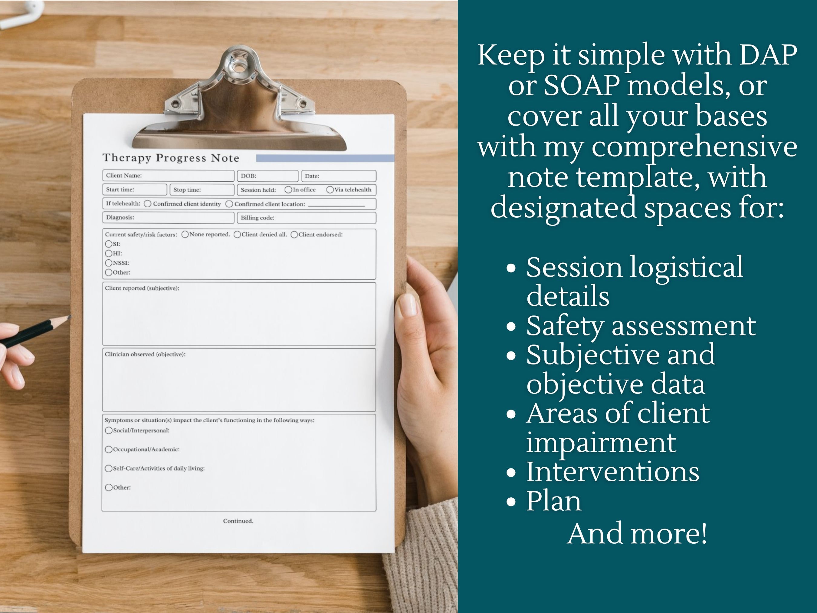 Therapy Notes Templates | Progress Notes Templates, Private Practice ...