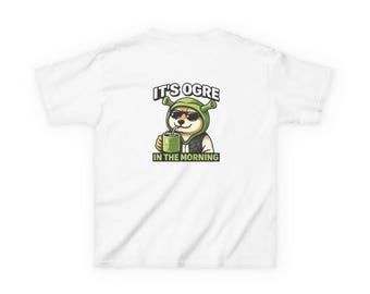 It's Ogre in the Morning Kids T-Shirt | Shrek-Inspired Sloth Cartoon