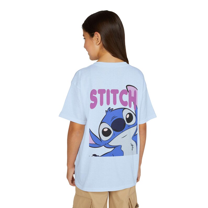 Stitch character graphic Youth T-Shirt | Blue Lilo & Stitch design image 16