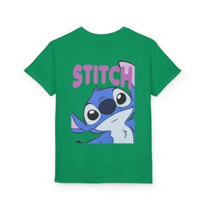 Stitch character graphic Youth T-Shirt | Blue Lilo & Stitch design image 6