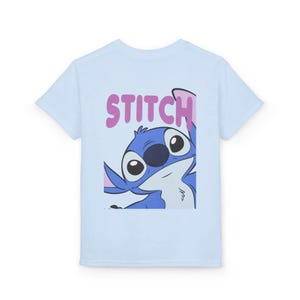 Stitch character graphic Youth T-Shirt | Blue Lilo & Stitch design image 4