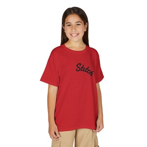 Stitch character graphic Youth T-Shirt | Blue Lilo & Stitch design image 13