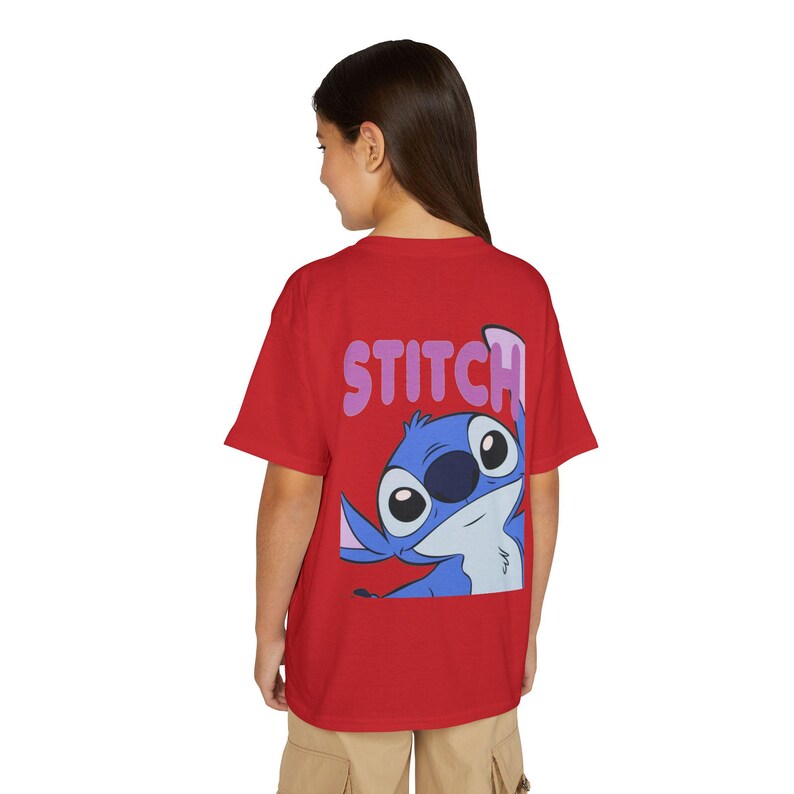 Stitch character graphic Youth T-Shirt | Blue Lilo & Stitch design image 14