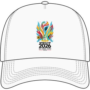 Czapka z daszkiem z logo Pucharu Świata 2026 | Czapka typu trucker