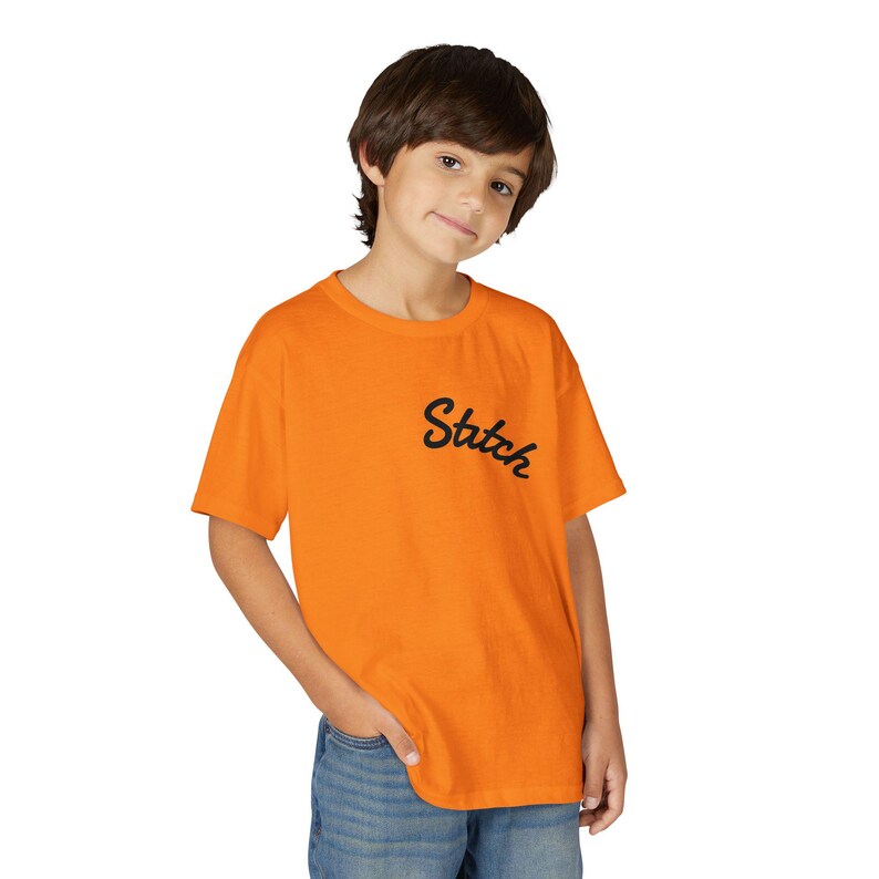 Stitch character graphic Youth T-Shirt | Blue Lilo & Stitch design image 19