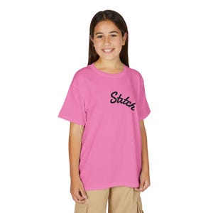 Stitch character graphic Youth T-Shirt | Blue Lilo & Stitch design image 9