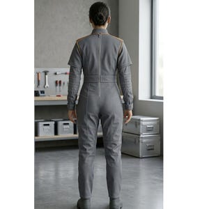 Bo Katan Cosplay Flygdräkt, Mandalorian Under Armor Jumpsuit, Anpassad Halloweenkostym, Outfit Grå Beskar-dräkt bild 6