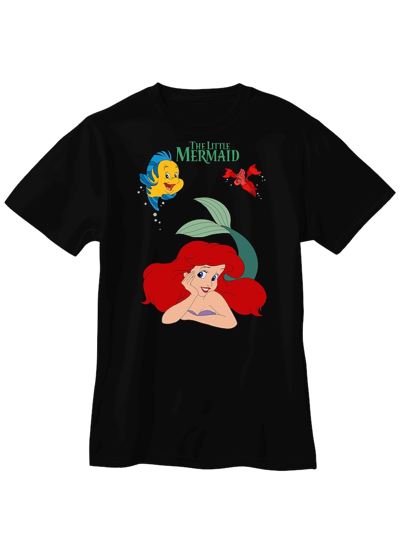 The Little Mermaid t-shirt, unisex tee shirt for men and women image 1