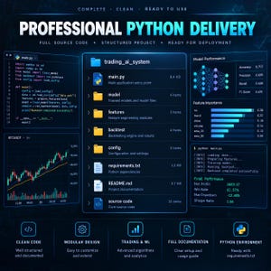 ai trading model, trading bot python, algo trading, python trading, ml trading system, crypto trading bot, forex trading bot, backtesting script, trading algorithm, quant trading, custom trading ai, stock trading bot, trading signals ai