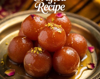 Chef Crafted Gulab Jamun Recipe Book | Traditional Pakistani Dessert (PDF Download)