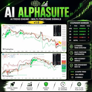 Multi-Timeframe AI Trading Dashboard for TradingView | Buy/Sell Signals for Forex, Gold, Crypto & Stocks