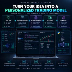 ai trading model, trading bot python, algo trading, python trading, ml trading system, crypto trading bot, forex trading bot, backtesting script, trading algorithm, quant trading, custom trading ai, stock trading bot, trading signals ai