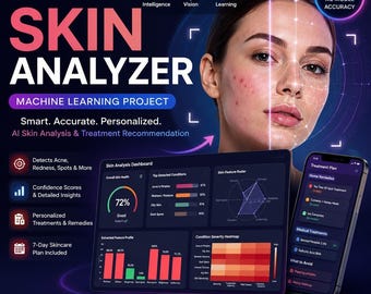 AI Skin Analyzer Python Notebook | Face Skin Detection ML Project | Acne Oily Dry Skin AI Tool | Computer Vision Jupyter Notebook