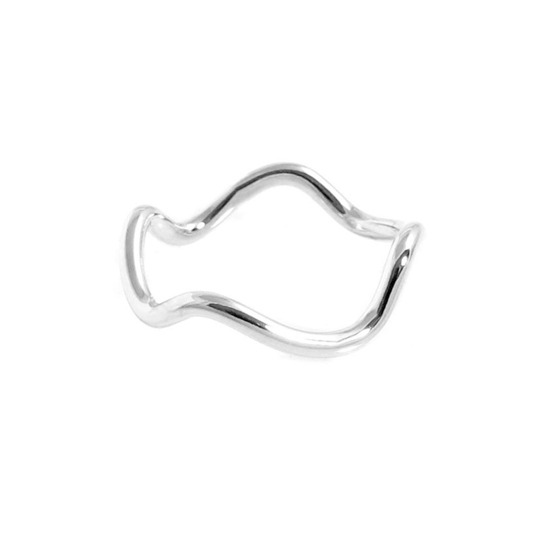 Silver Stackable Rings Ocean Petite Wave Silver Stacking Ring, Sterling Silver Stacking Ring, 925 ...
