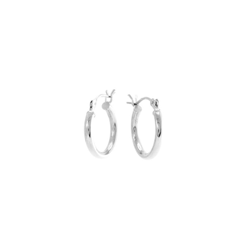 Petite Silver Hoops Small 15mm Silver Hoops with Charms Clip Down Hoops Rhodium Plated Non Tarnishing Silver Hoop Earrings Remove Charms