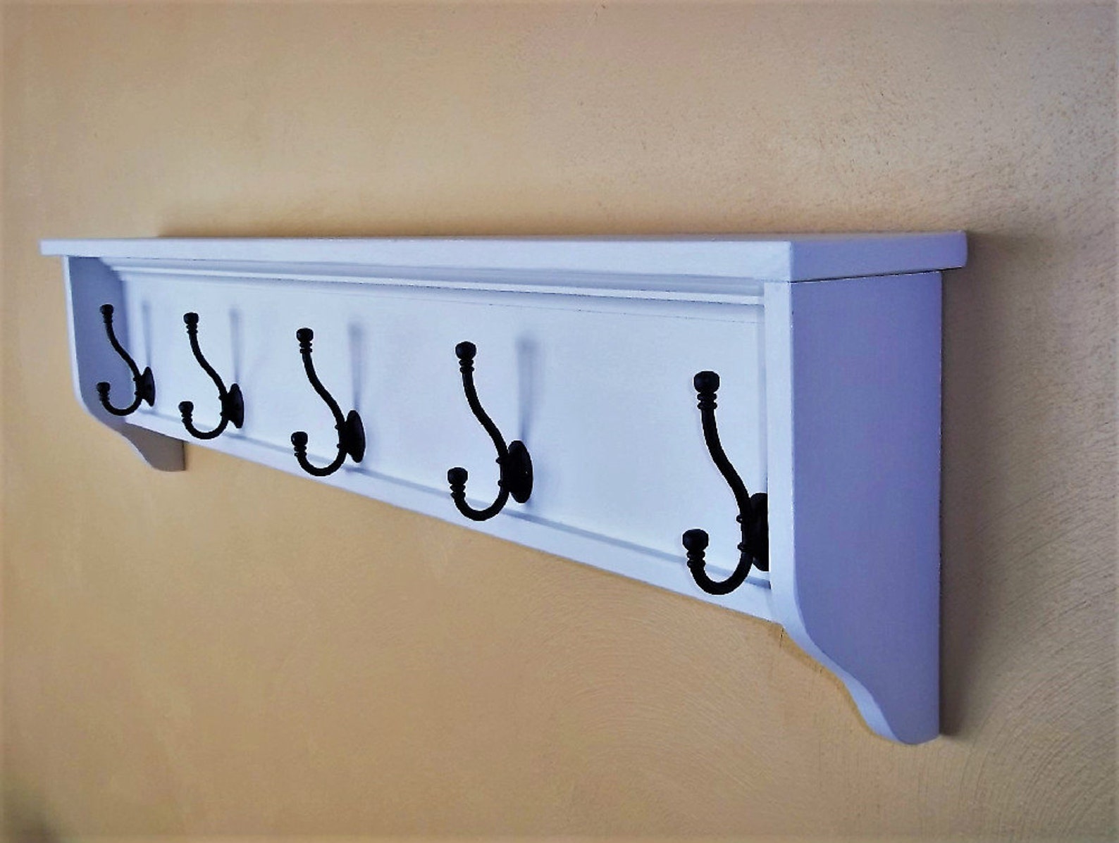 Coat Rack Shelf Coat Rack Wall Shelf Wall Coat Rack Etsy