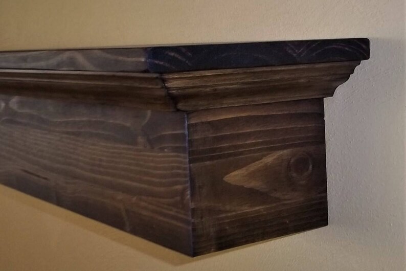 Manto de chimenea rústica estante de pared de la chimenea | Etsy