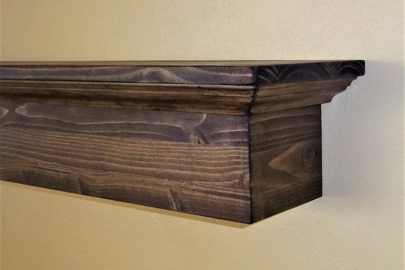 Manto de chimenea rústica estante de pared de la chimenea | Etsy