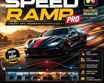 Speed Ramp Pro Transitions for DaVinci Resolve – Cinematic Smooth Effects Pack