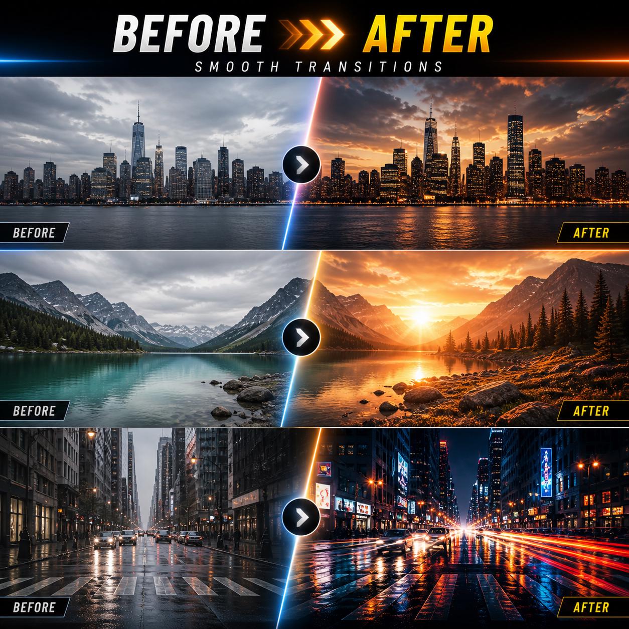 175+ Davinci Resolve Transitions Pack | Video Editing Presets | Drag ...
