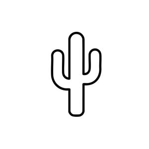 Cactus SVG, Cactus minimalista PNG, Archivo Cricut de planta del desierto, Clip art de contorno de cactus, Vector de cactus bohemio para pegatinas y decoración