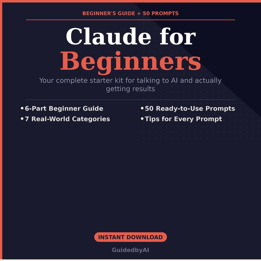Claude AI Starter Bundle | Beginner Guide + Cheat Sheet + Use Case ...