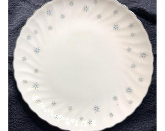 VTG Stardust Bread Plates Silhouette By Syracuse China Retro Blue (2679)