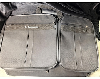 Samsonite Silhouette 4 zwarte zachte kofferbagage 7 vakken 22 x 15 inch (2867)